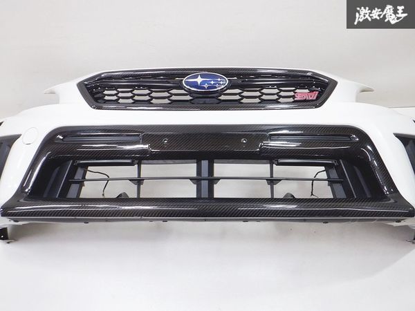 ROWEN カーボン フロントグリル ロアグリル エクステンション 純正 VAB WRX STI 【 S208限定車 】フォグカバー バンパー付 ホワイト 棚2Q4_画像2