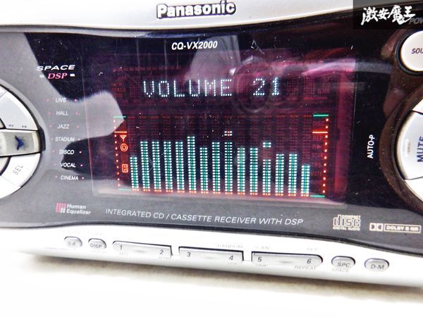 保証付 動作OK Panasonic パナソニック CD カセット デッキ プレイヤー CQ-VX2000D 即納 棚D2_画像2