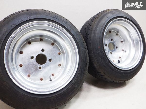 ◆希少! 深リム! スピードスター SSR MK-1 Aタイプ 13インチ 9.5J -29 4穴 PCD114.3 205/60R13 タイヤ付 ハコスカ ケンメリ ジャパン 旧車の画像1