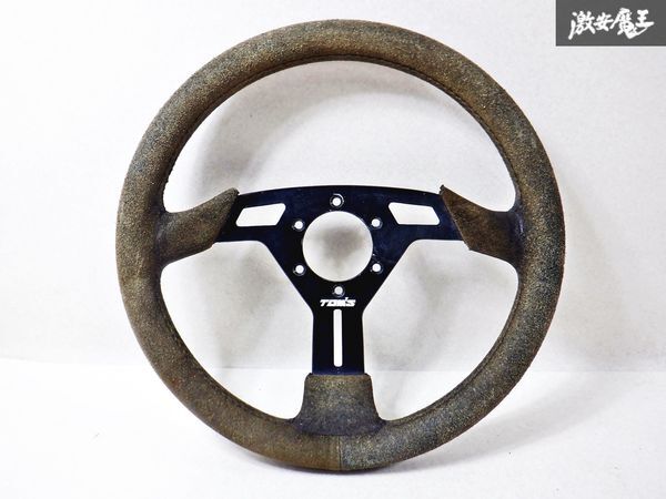  selling out!! that time thing! rare!TOM\'S TOM`S steering gear steering wheel 330mm suede all-purpose immediate payment shelves 2D3