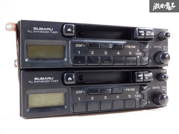 SUBARU スバル純正 カセット チューナー デッキ FM AM 86201TC160 2機セット 棚C7_画像1