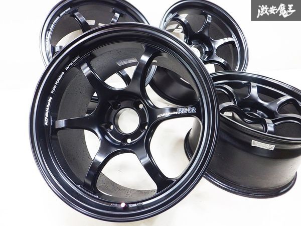 ◆美品!!◆ YOKOHAMA ヨコハマ アドバンレーシング RG-D2 18インチ 10.5J +15 5穴 PCD114.3 ホイール単体 4本 BNR32 BCNR33 BNR34 GT-R Z33_画像1