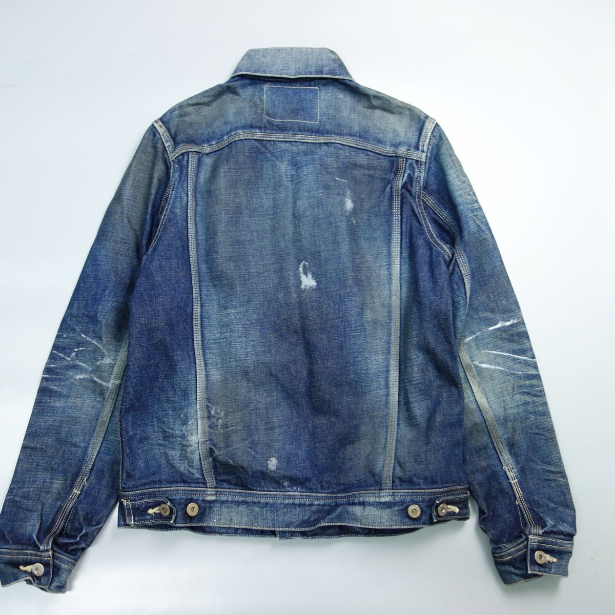  прекрасный товар nitraid Nitraid NR014-LJ04lifrektib Denim жакет hige Vintage обработка G Jean мужской M