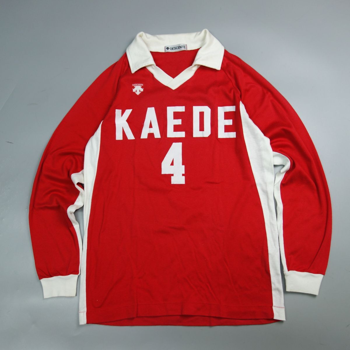 デサント製 KAEDE 楓 かえで ヴィンテージ バレーボールユニフォーム L メンズ レディース 社会人 大学 高校 中学の画像1