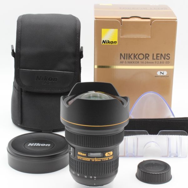 【極美品】 Nikon ニコン AF-S NIKKOR 14-24mm f2.8 G ED 元箱 付属品 付き nikon NIKON 33005の画像1