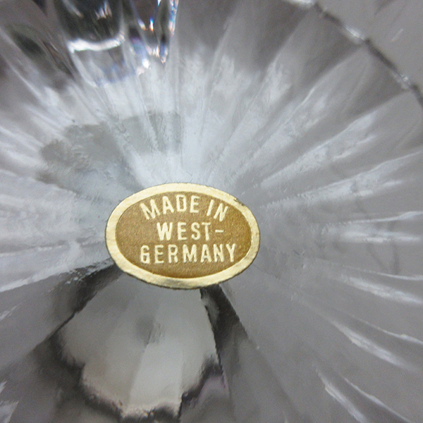 西ドイツ製■ERBO ZINN 蓋付き ビアマグ ビアカップ クリスタルガラス コップ マグカップ ヴィンテージ レトロ_画像10