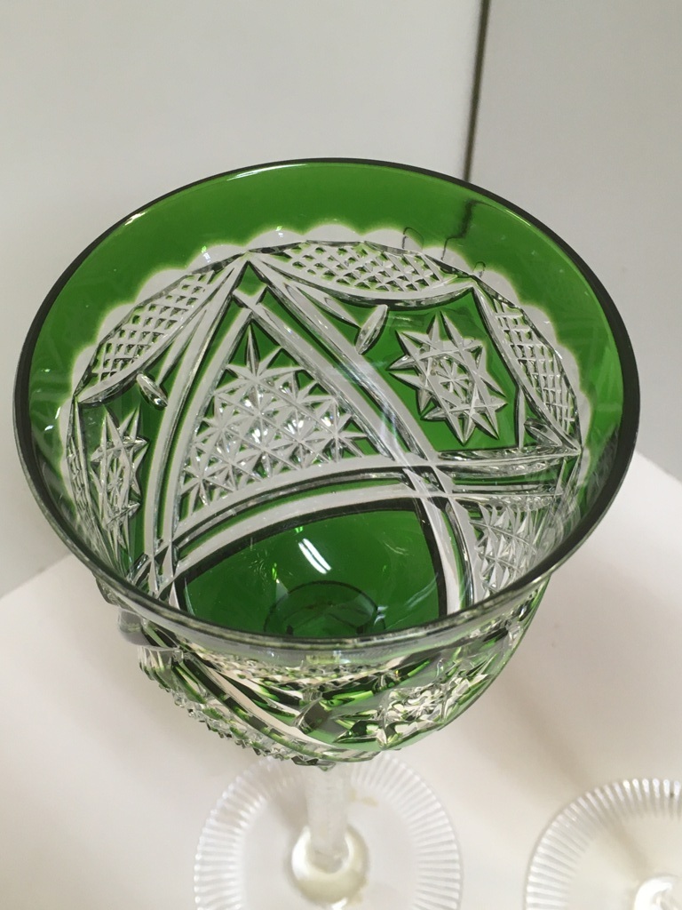 Spode Crystal/スポード　ペアワイングラス　カットガラス/German/Germany/England_画像4