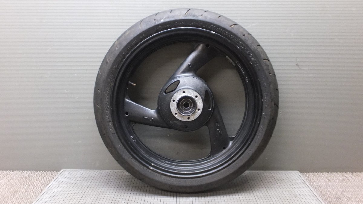 CY FZ400 4YR フロントホイール 17x3.00 JIL JAPAN F-47 検 絶版 希少 当時物 FZR_画像2