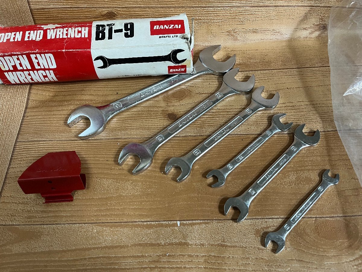 BANZAI　スパナ レンチセット　OPEN END WRENCH BT-9 SIZE 8-26m/m　6PS/SET_画像1