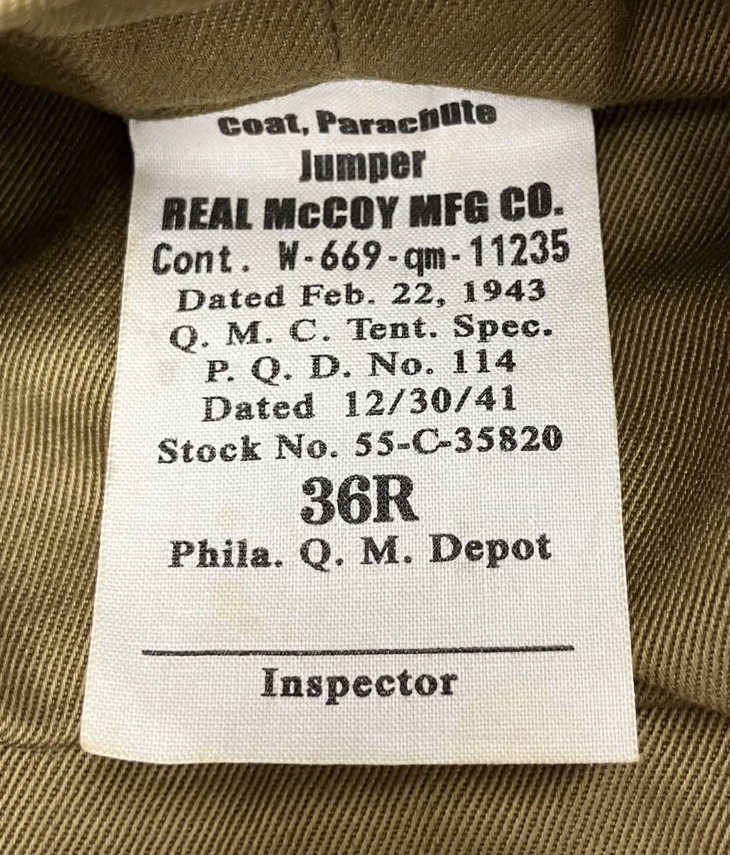 THE REAL McCOY’S リアルマッコイズ Parachute Jacket その他フィールドジャケット_画像7