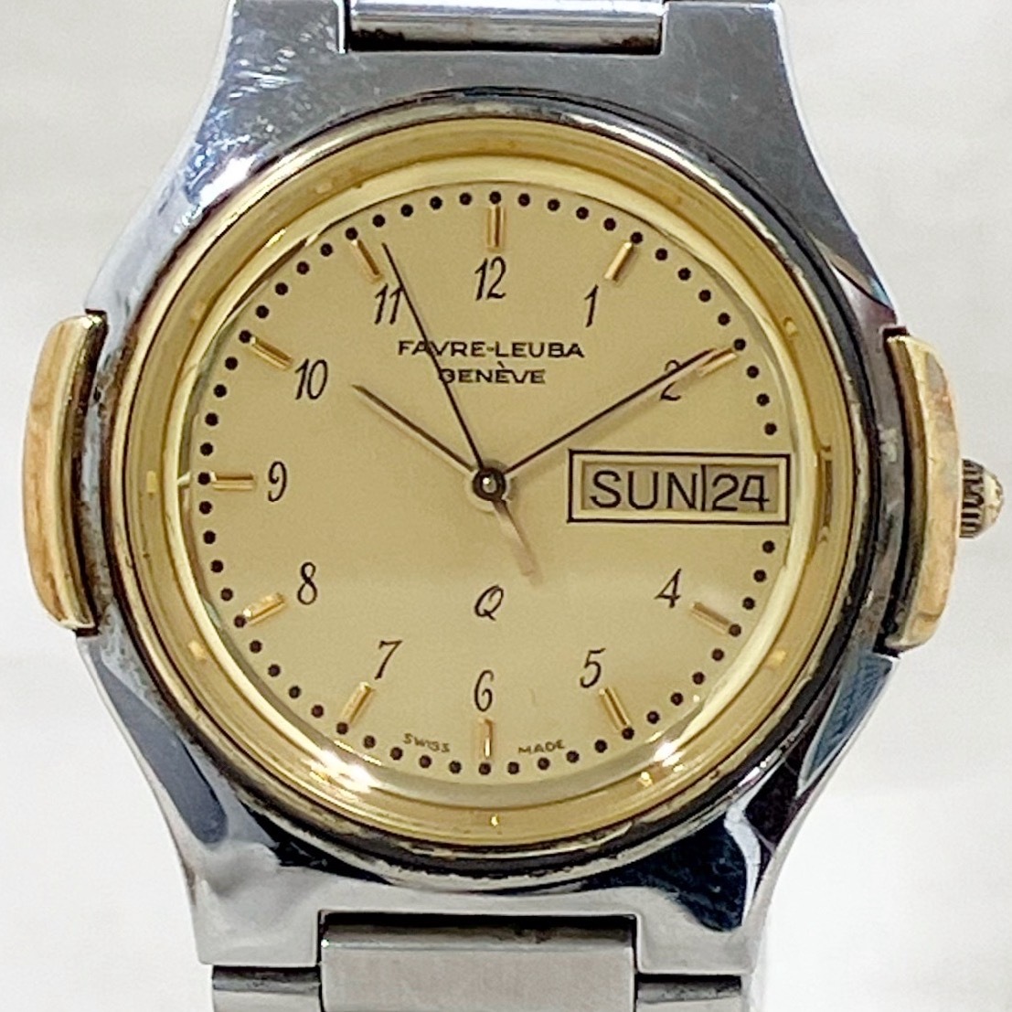 ［ジャンク］ FAVRE-LEUBA ファーブル ルーバ 3190-53 クォーツ式 本体のみ 腕時計_画像1