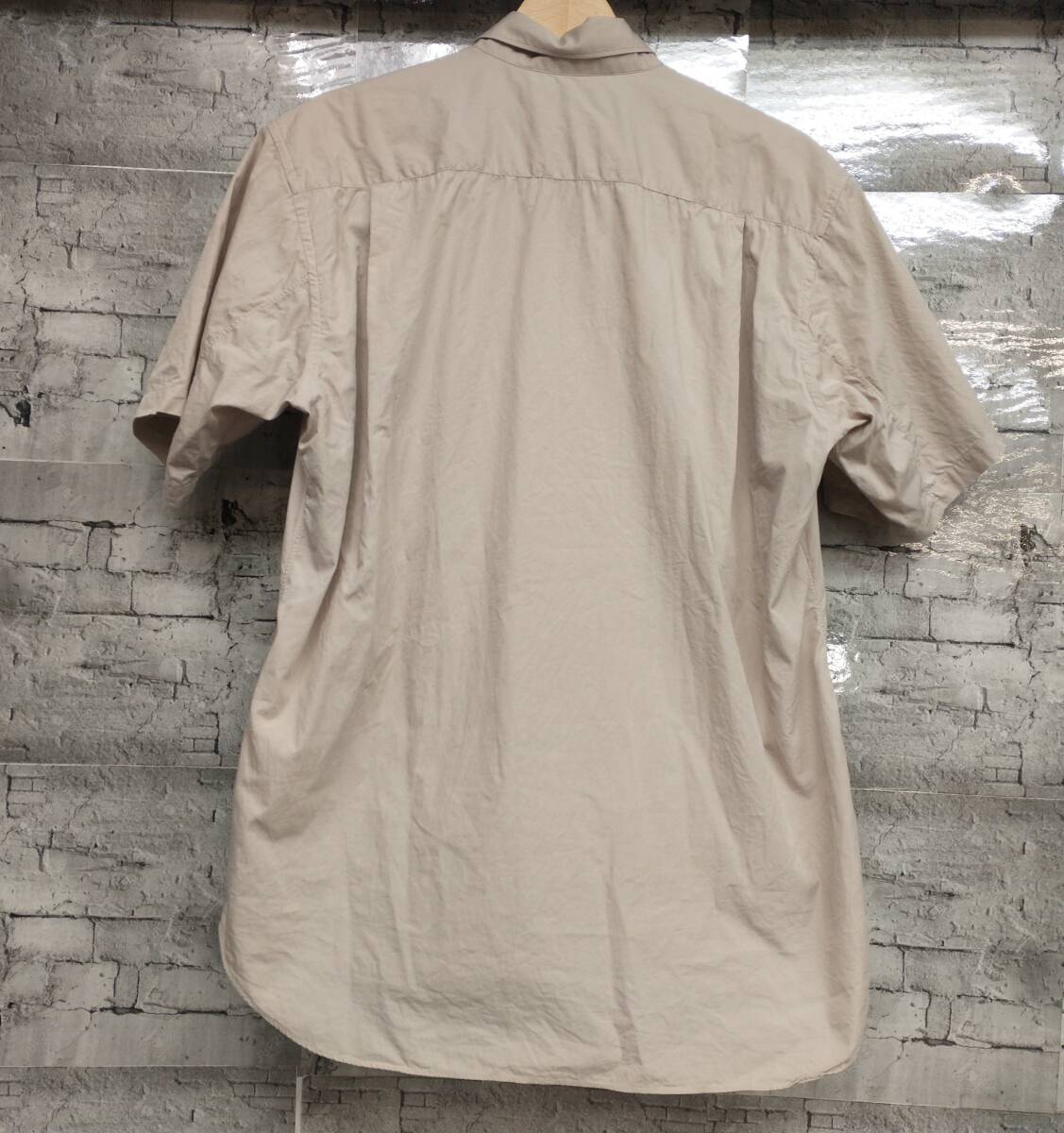 COMME des GARCONS SHIRT コムデギャルソン シャツ 半袖シャツ プルオーバー S15157 サイズM フランス製 ベージュ 店舗受取可_画像2