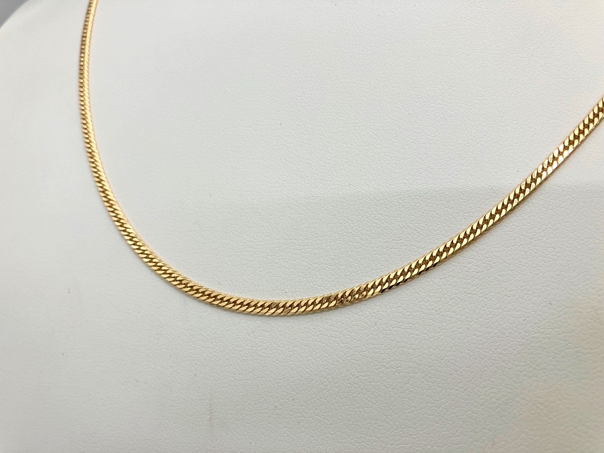 【冬バーゲン★特別送料無料!】 K18 6面ダブル/10.2g/50㎝ 喜平ネックレス/造幣局刻印有り 店舗受取可 ゴールド