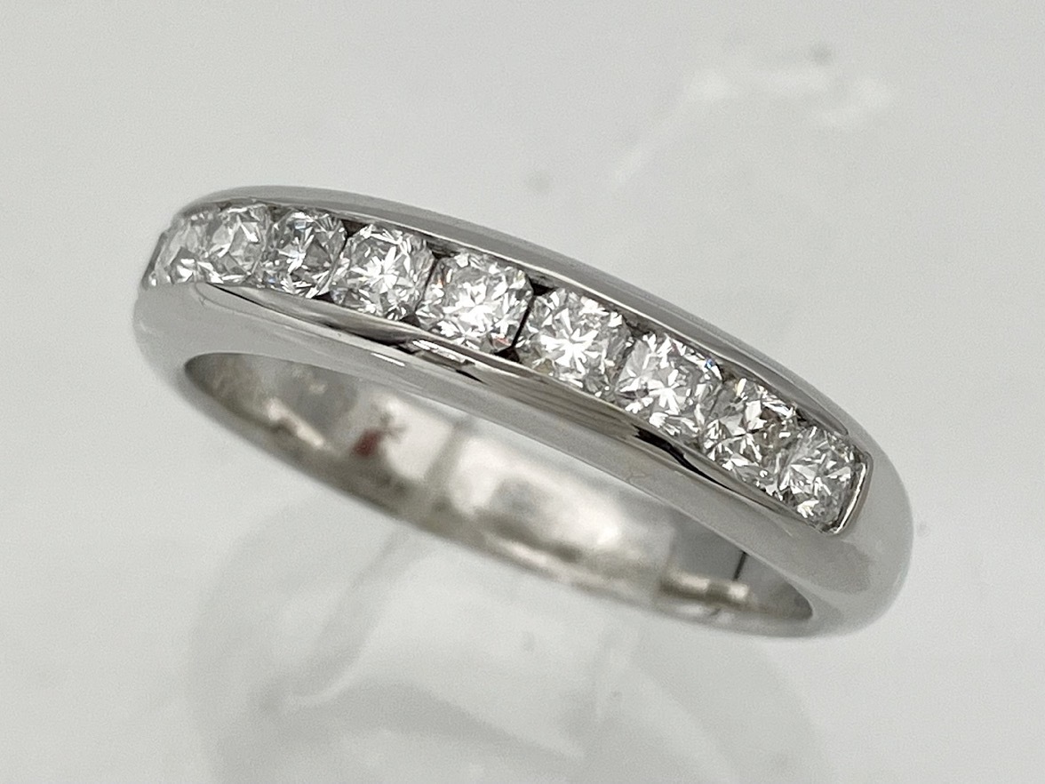 【希望者のみラッピング無料】 Tiffany&Co. Pt950/#9/ルシダ/5.1g ブランドアクセサリー/ダイヤモンド11P 店舗受取可 プラチナ