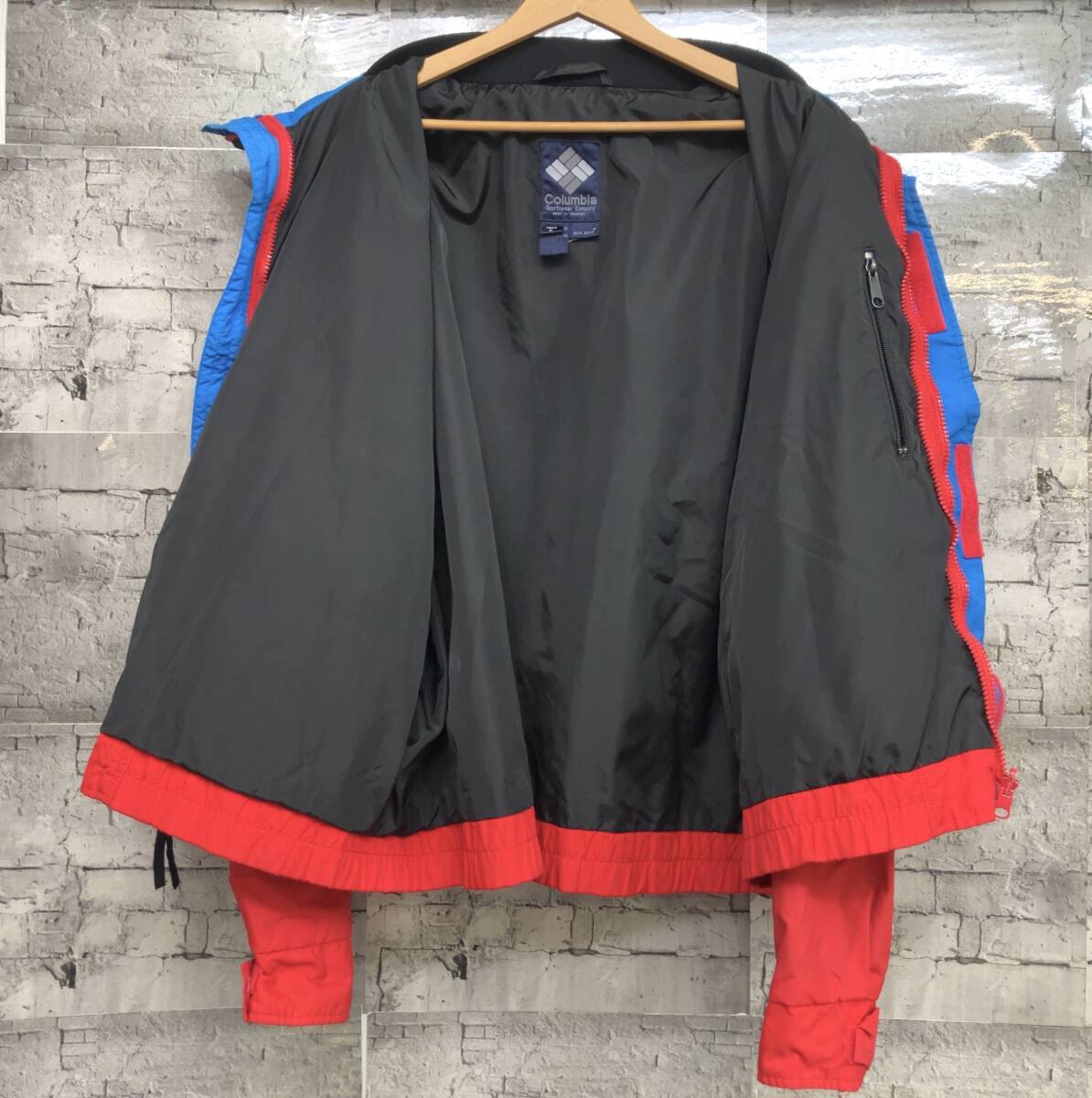 80s Columbia Bugaboo Interchange Jacket コロンビア バガブー インターチェンジジャケット ナイロン ライナー欠品 サイズXL レッド_画像3