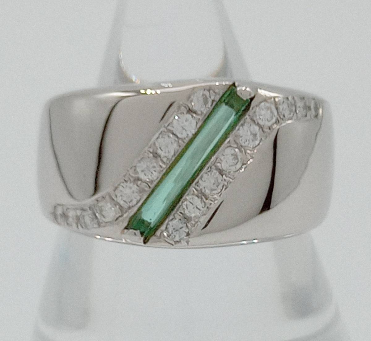 【楽天スーパーセール】 Pt900 プラチナ 総重量12.4g 0.28ct ダイヤ 12.5号 #12.5 リング プラチナ台