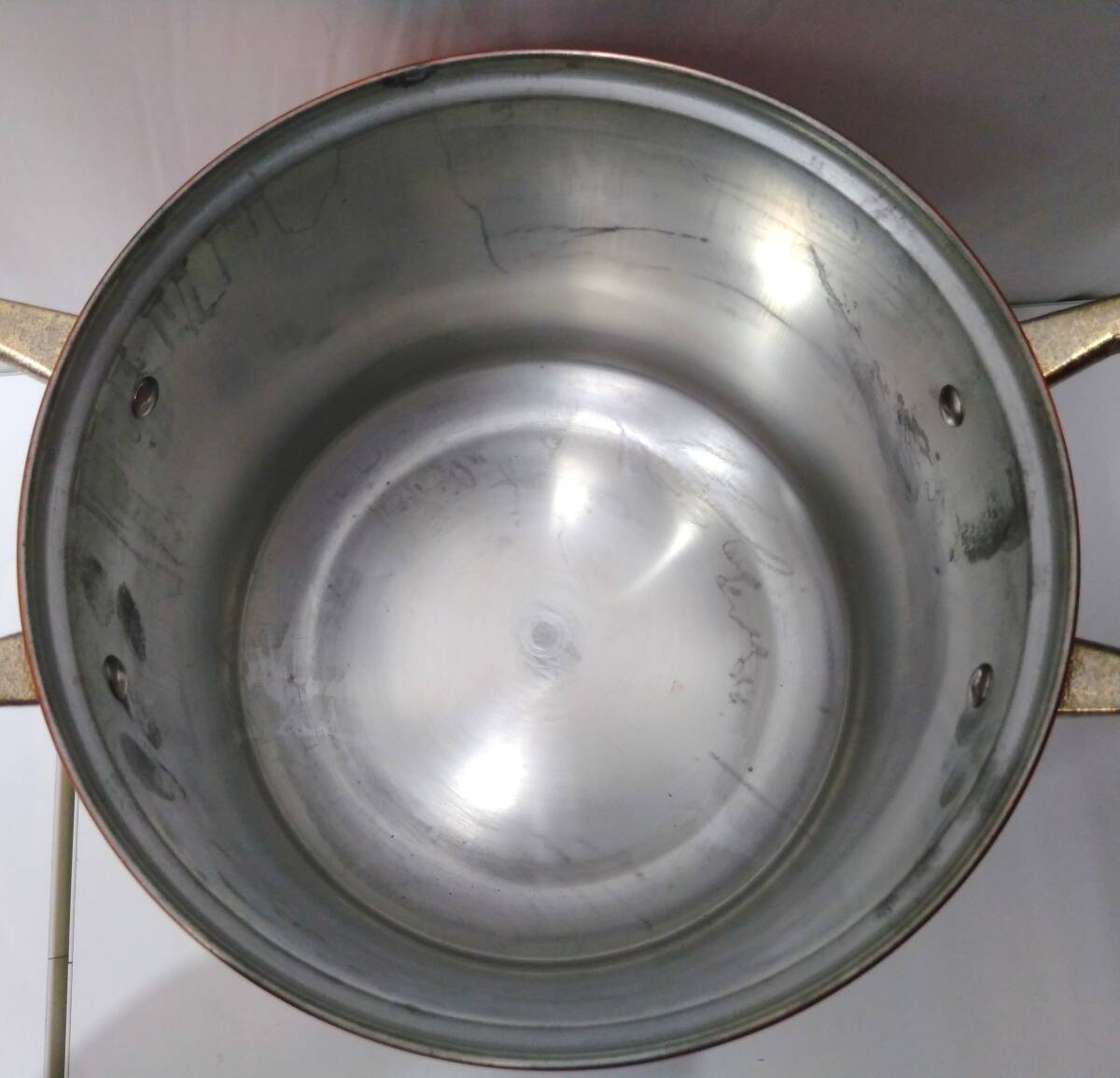 未使用品 ピュア・マキシム 純鍋深型両手鍋 銅製 銅鍋 調理器具 20cm_画像4