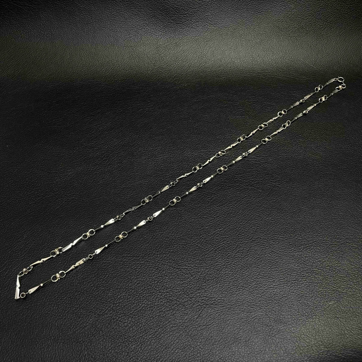 ロング デザイン チェーン ネックレス Pt850 Pm 78cm 44.0g ロング デザイン チェーン ネックレス Pt850 Pm 78cm 44.0g