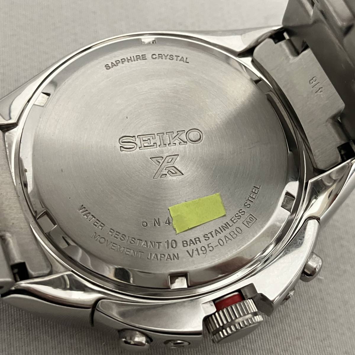 【ジャンク品】SEIKO セイコー プロスペックス ワールドタイム V195-0AB0 ソーラー腕時計 稼動品_画像7