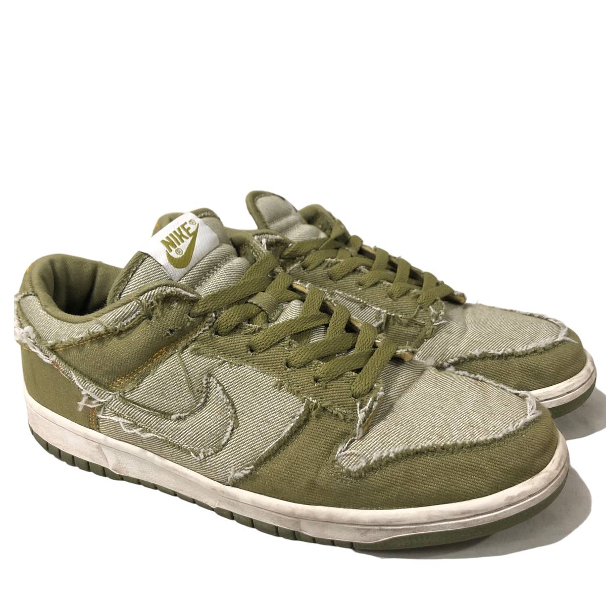 2005年製 NIKE DUNK LOW CL DENIM ローカットスニーカー カーキ 29cm ナイキ ダンクロー デニム 店舗受取可_画像1