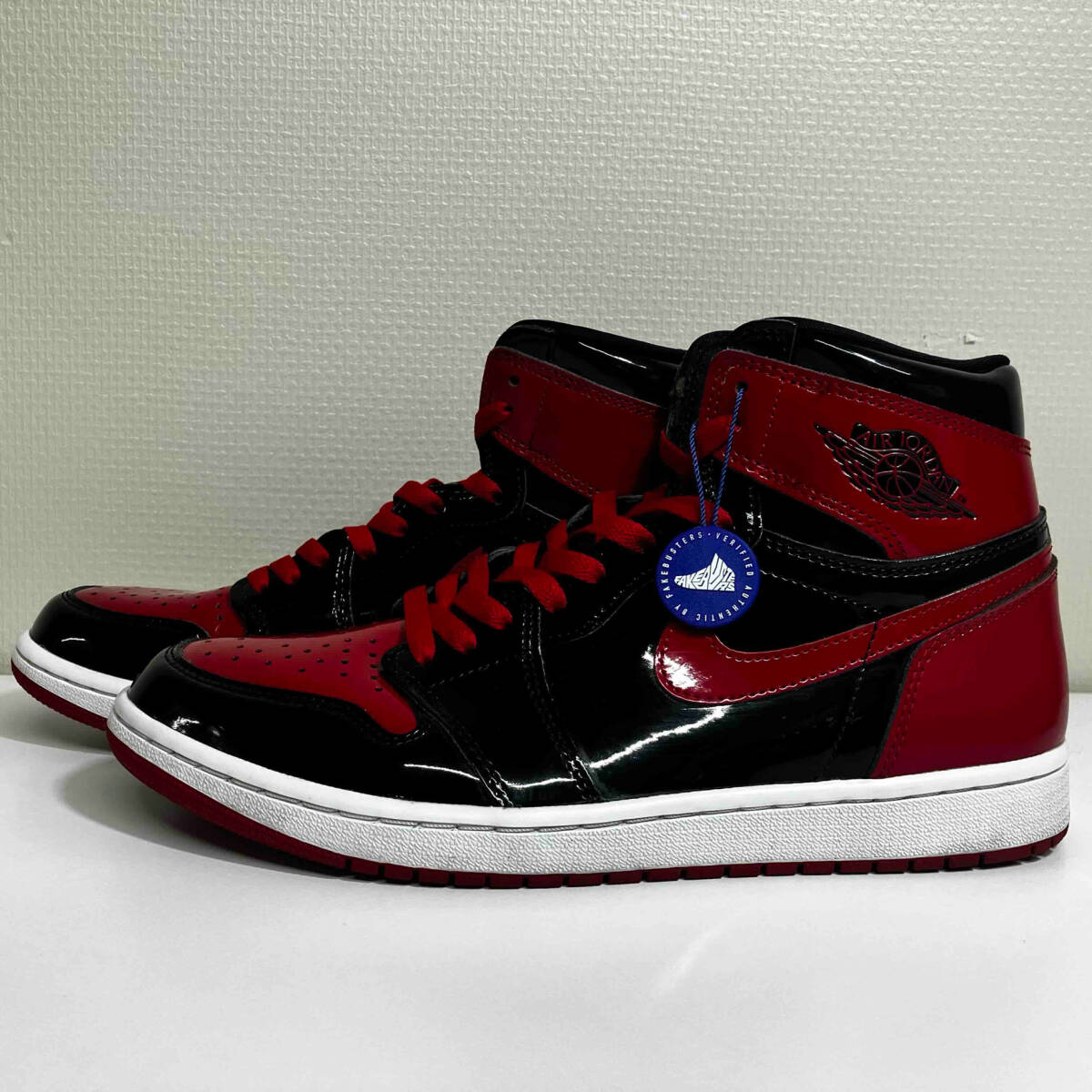 NIKE AIR JORDAN 1 HIGH OG PATENT BRED ナイキ エアジョーダン 1 ハイ OG パテント ブレッド 555088-063 サイズ28.5cm_画像1