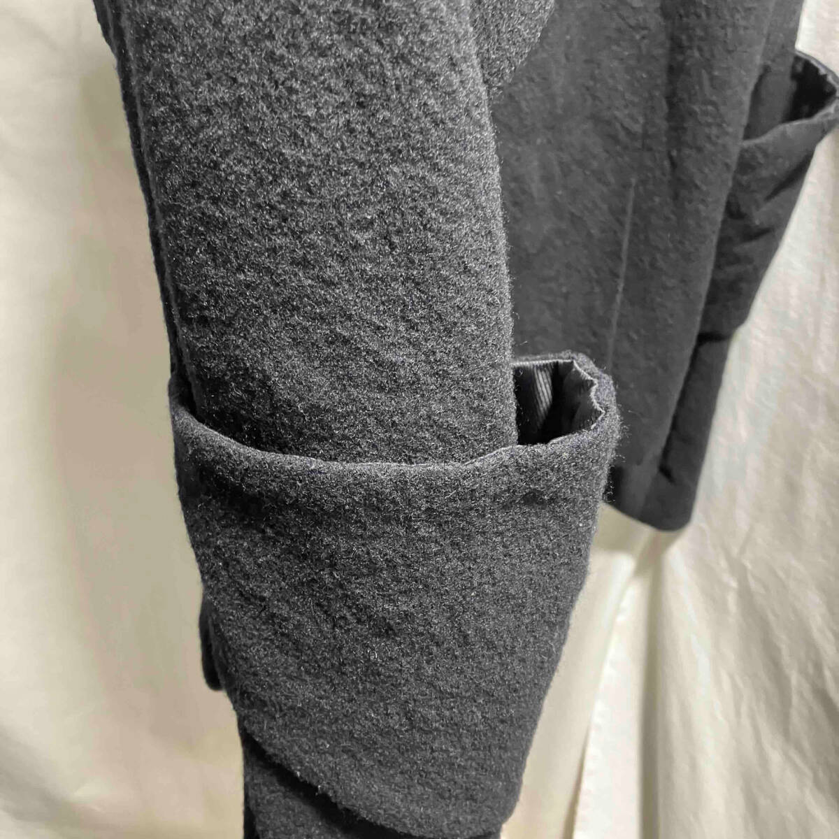 ADAMITE Wool Jacket Black Size:M アダマイト 変形ウールジャケット ブラック 店舗受取可_画像3