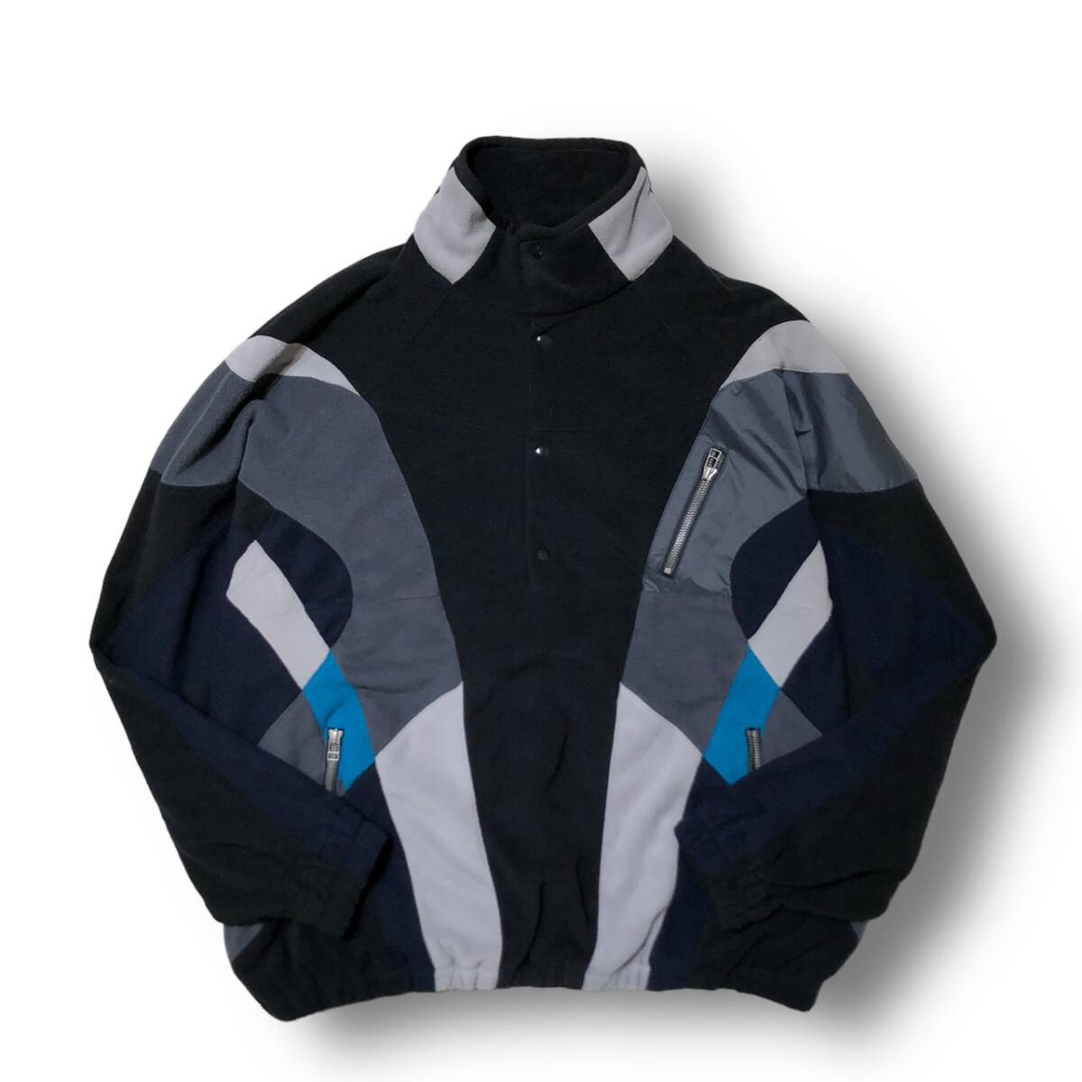 FACETASM デザインフリースジャケット ブラック サイズ4 CSW-SW-M05 ファセッタズム 店舗受取可_画像1