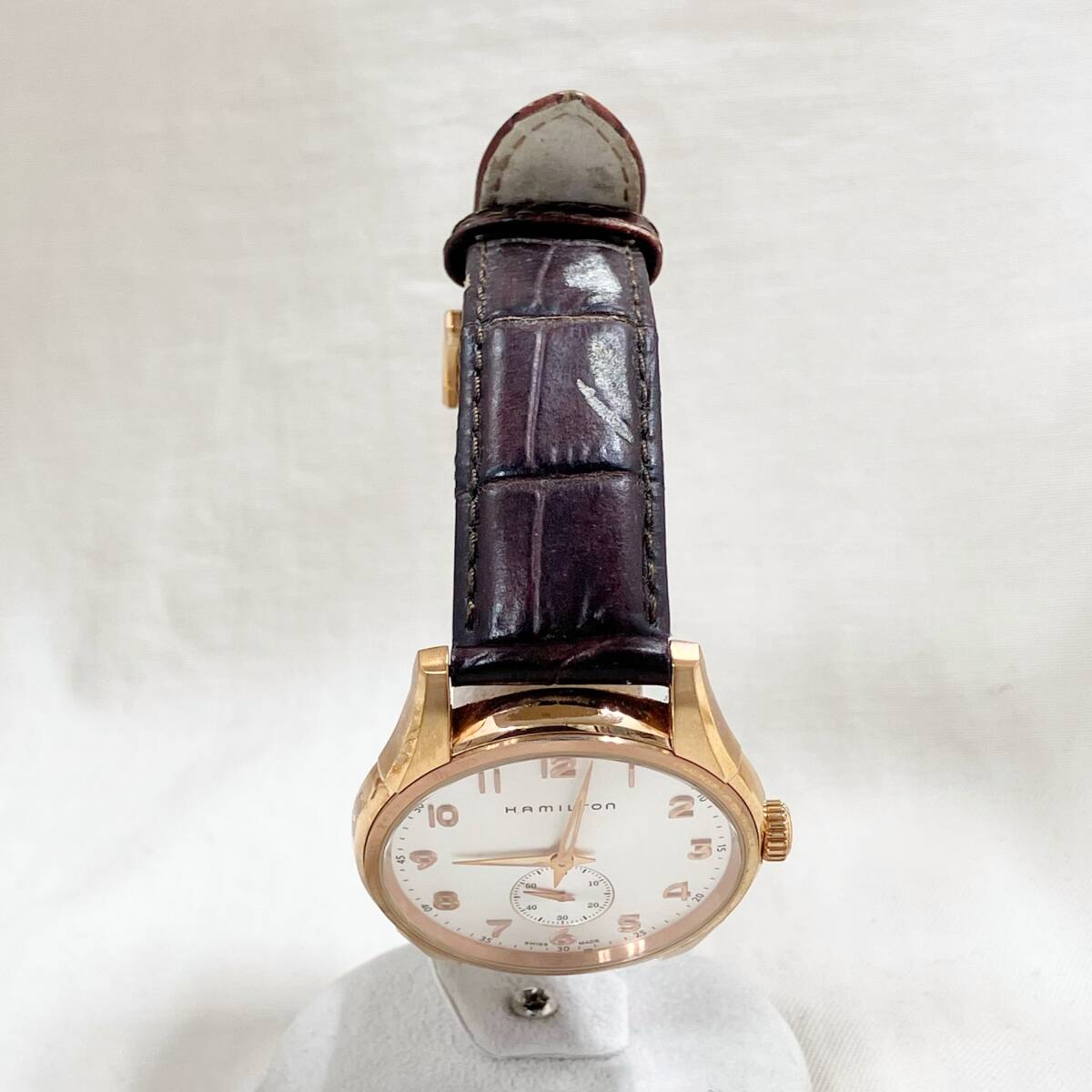 ［ジャンク］ HAMILTON ハミルトン ジャズマスター H384410 クォーツ式 本体のみ 腕時計の画像4