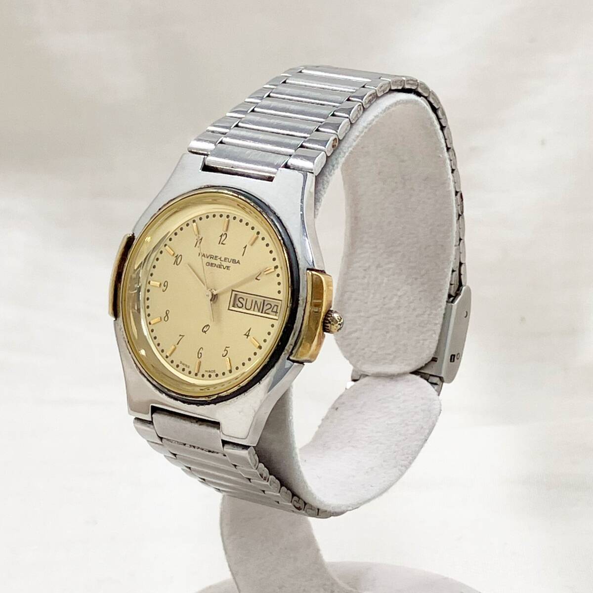 ［ジャンク］ FAVRE-LEUBA ファーブル ルーバ 3190-53 クォーツ式 本体のみ 腕時計の画像3