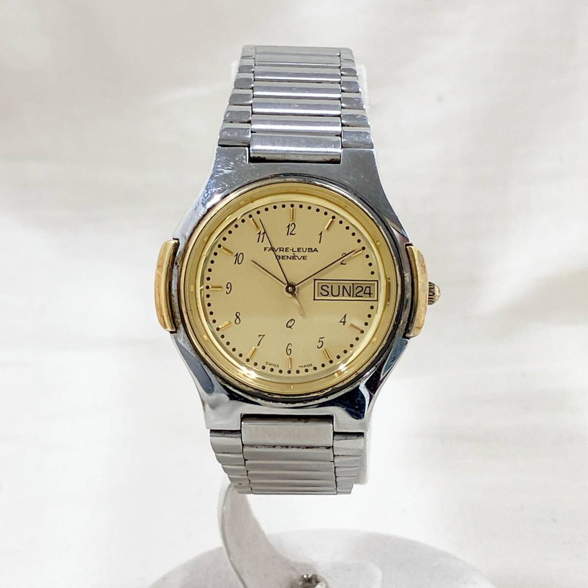 ［ジャンク］ FAVRE-LEUBA ファーブル ルーバ 3190-53 クォーツ式 本体のみ 腕時計の画像2