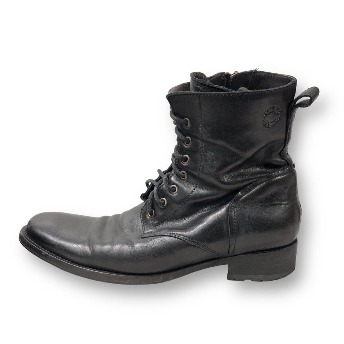 BUTTERO leather Boots レザーサイドジップブーツ サイズ44 ブッテロ 店舗受取可_画像4