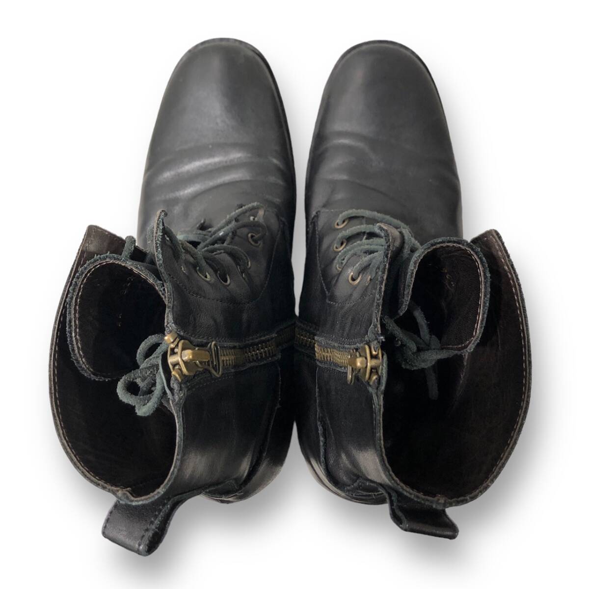 BUTTERO leather Boots レザーサイドジップブーツ サイズ44 ブッテロ 店舗受取可_画像6