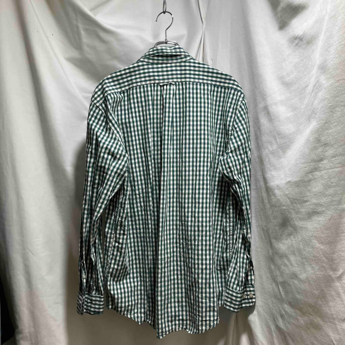 FILSON WASHED FEATHER CLOTH SHIRT 長袖シャツ ギンガムチェック グリーン M フィルソン_画像2