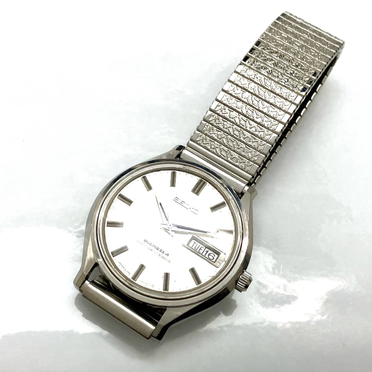 ジャンク SEIKO セイコー BUSINESS-A ビジネスエース 8346-8000 自動巻 腕時計 稼働品_画像2