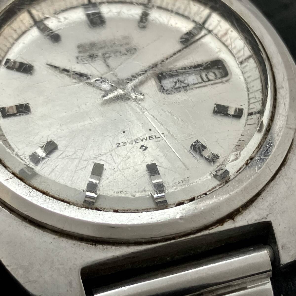 ジャンク SEIKO セイコー 5ACTUS 5アクタス 6106-7420 自動巻 腕時計 稼働品の画像5