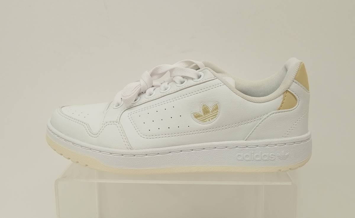 美品 adidas アディダス Originals NY90 オリジナルス GW8637 スニーカー 箱あり 23.5 ホワイト ベージュ 通年_画像1