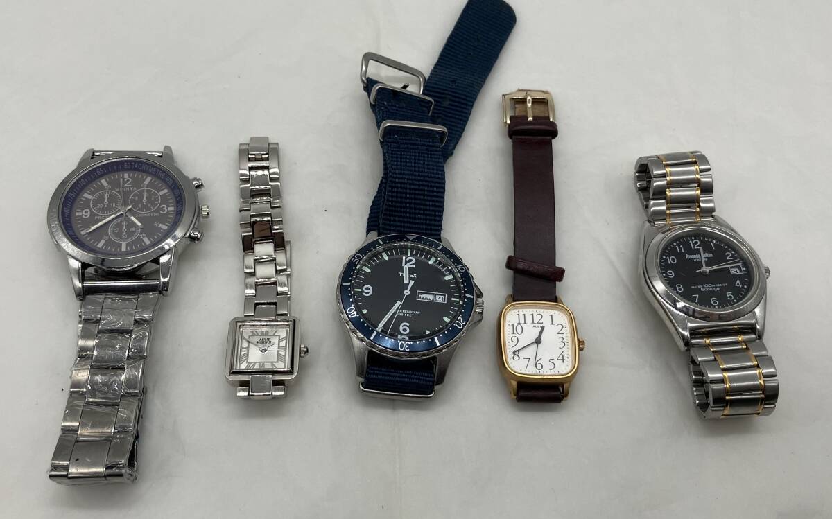 ジャンク 【まとめて15点】K SEIKO V111 2021 ALBA V701 V501 Swatch CYMA TIMEX その他 腕時計_画像3