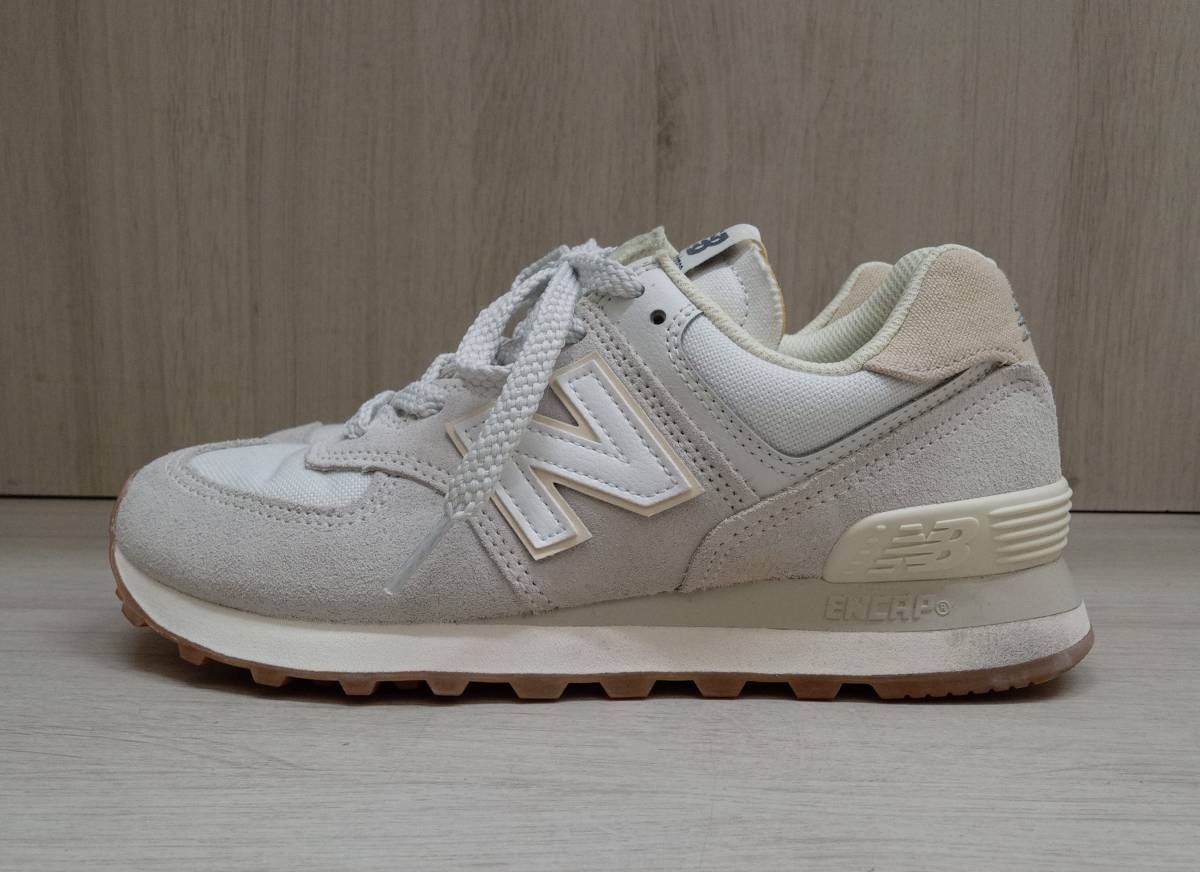 new Balance/ニューバランス/スニーカー/574/WL574NO2/ライトグレー系×ライトブルー系他/24cmの画像1