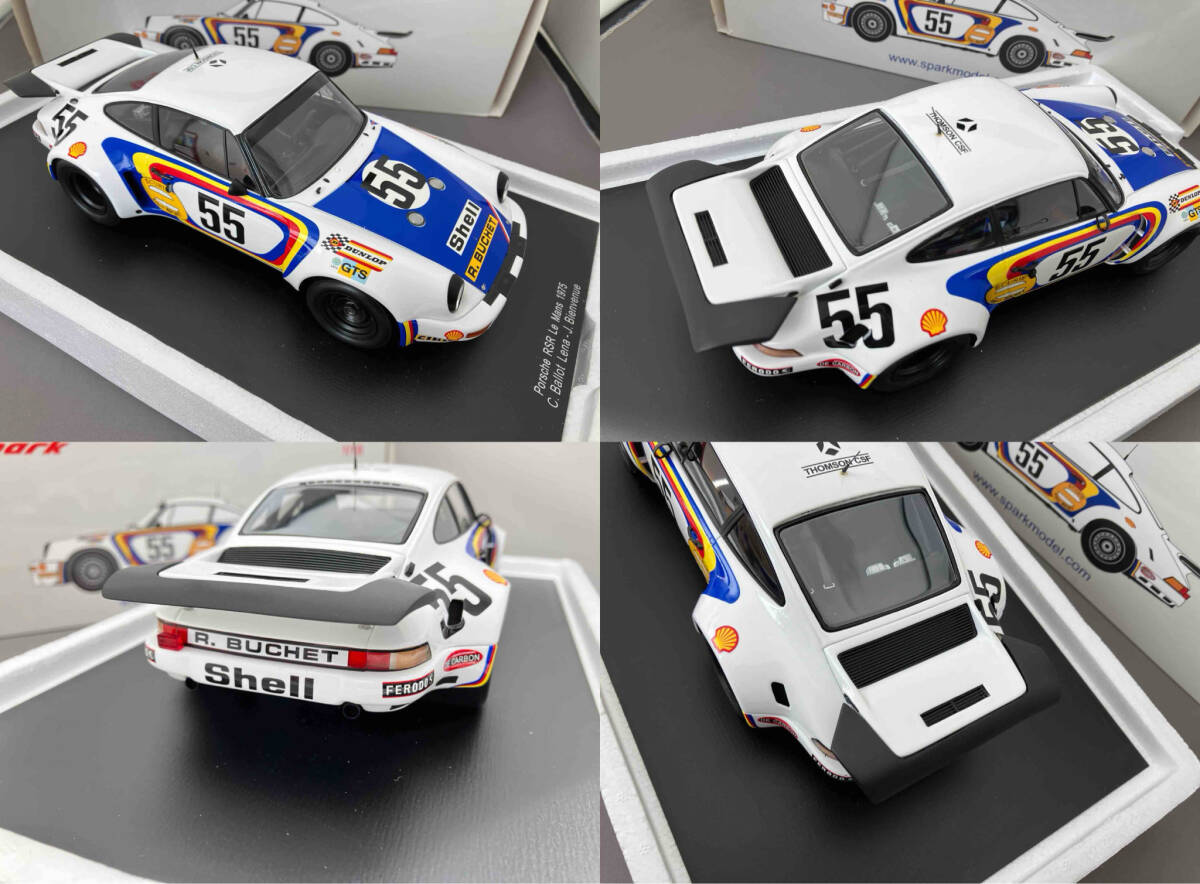 Spark model 1/18 Porsche 911 Carrera RSR #55 Le Mans 1975 C.Ballot/Lena J.Bienvenue Ｓｐａｒｋ ｍｏｄｅｌの画像5