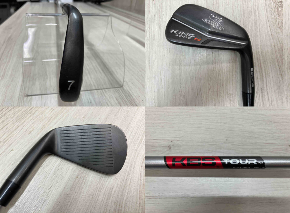 ゴルフクラブ　アイアンセット cobra KING FORGED MB FLEX S SHAFT KBS TOUR C-TAPER 120 6、7、8、9、P 5本セット　男性右利き用_画像7