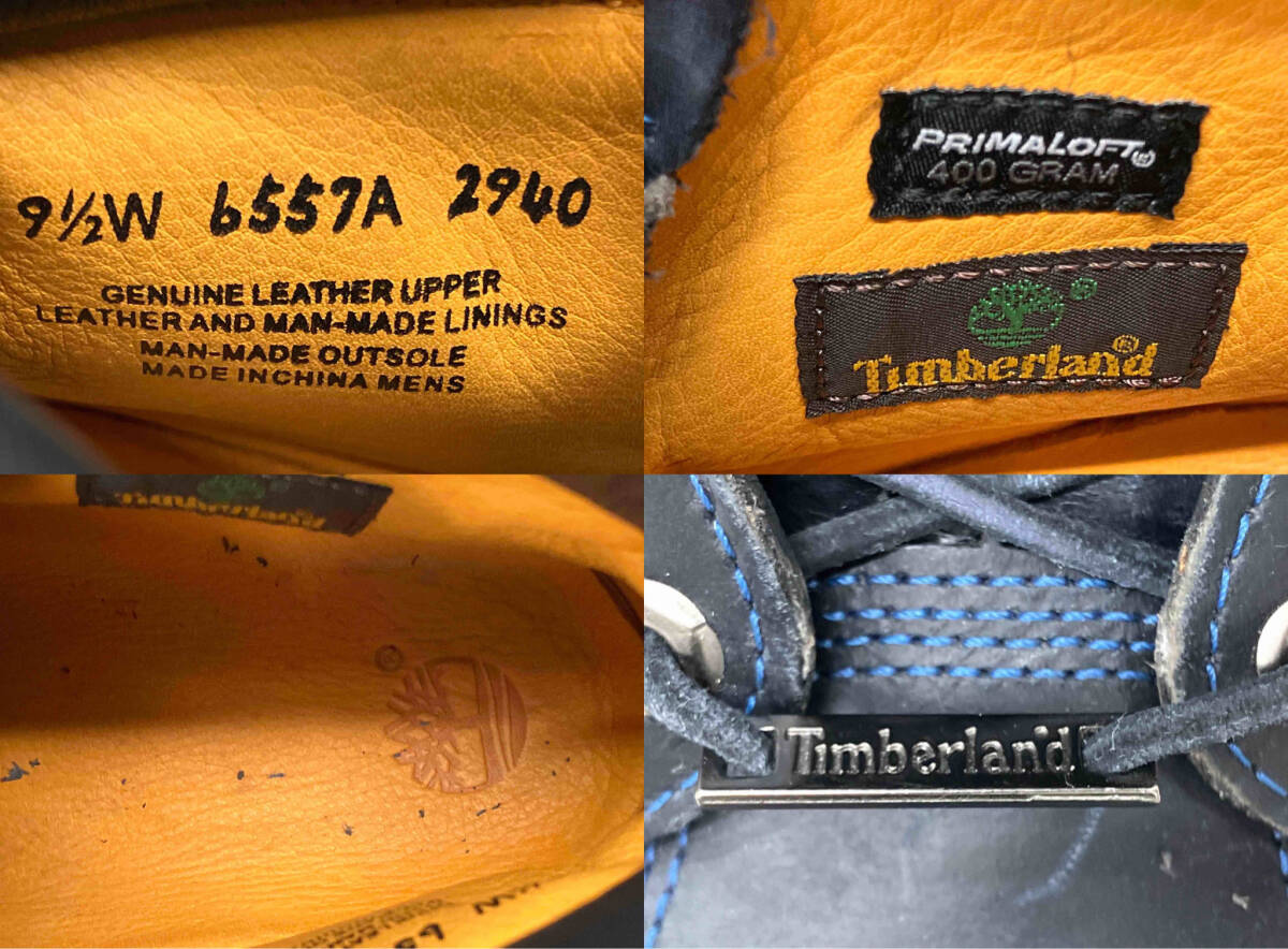 Timberland/ティンバーランド 6インチプレミアムブーツ 6557A スムースレザー ワークブーツ ネイビー サイズ9.5W(約27.5cm）防水 耐久性_画像5