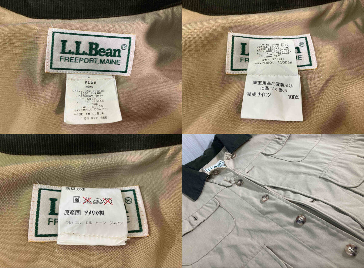 L.L.Bean /エルエルビーン/フィッシングジャケット/ハーフムーンポケット/KO52/サイズL_画像4