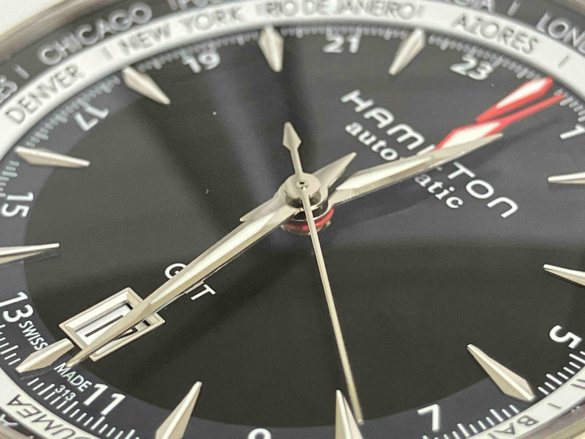 HAMILTON／ジャズマスターGMT H326950／ハミルトン／裏蓋スケルトン／21石／美品 店舗受取可_画像6