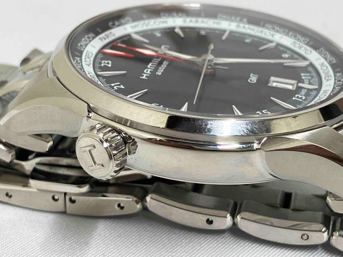 HAMILTON／ジャズマスターGMT H326950／ハミルトン／裏蓋スケルトン／21石／美品 店舗受取可_画像3