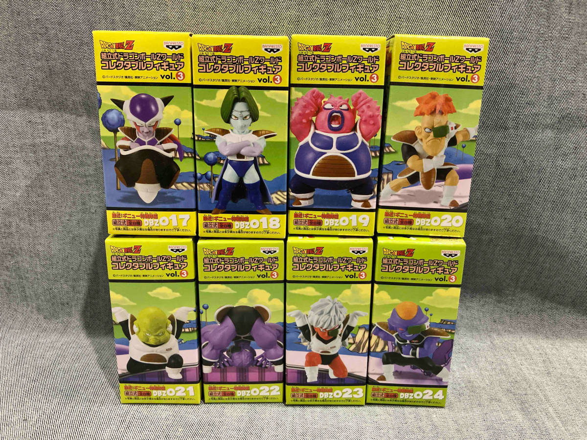 1円スタート バンプレスト DWC 組立式ドラゴンボールZワールド コレクタブルフィギュアvol.3 接近!ギニュー特戦隊編 8種セット(ゆ02-02-08_画像1