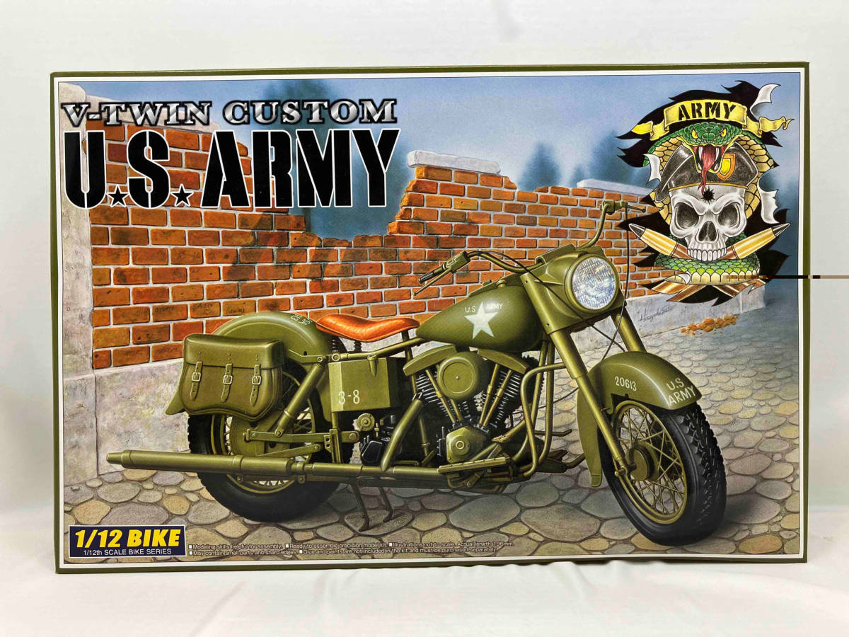 プラモデル アオシマ US ARMY TYPE 1/12 バイク No.091の画像1