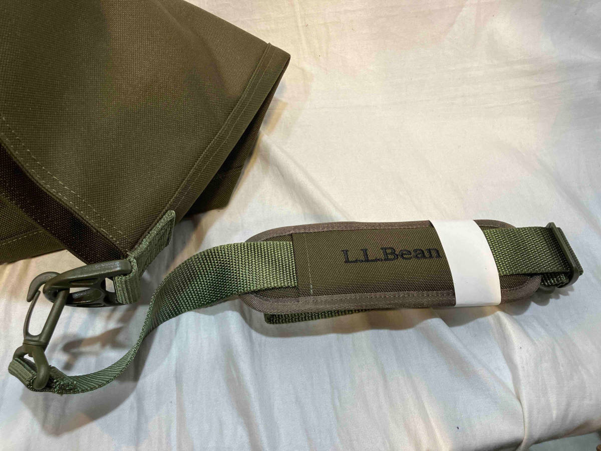 L.L.BEAN Hunter's Tote Bag 502560 トートバッグ ジップトップ ショルダーストラップ付き オリーブ エルエルビーン_画像6