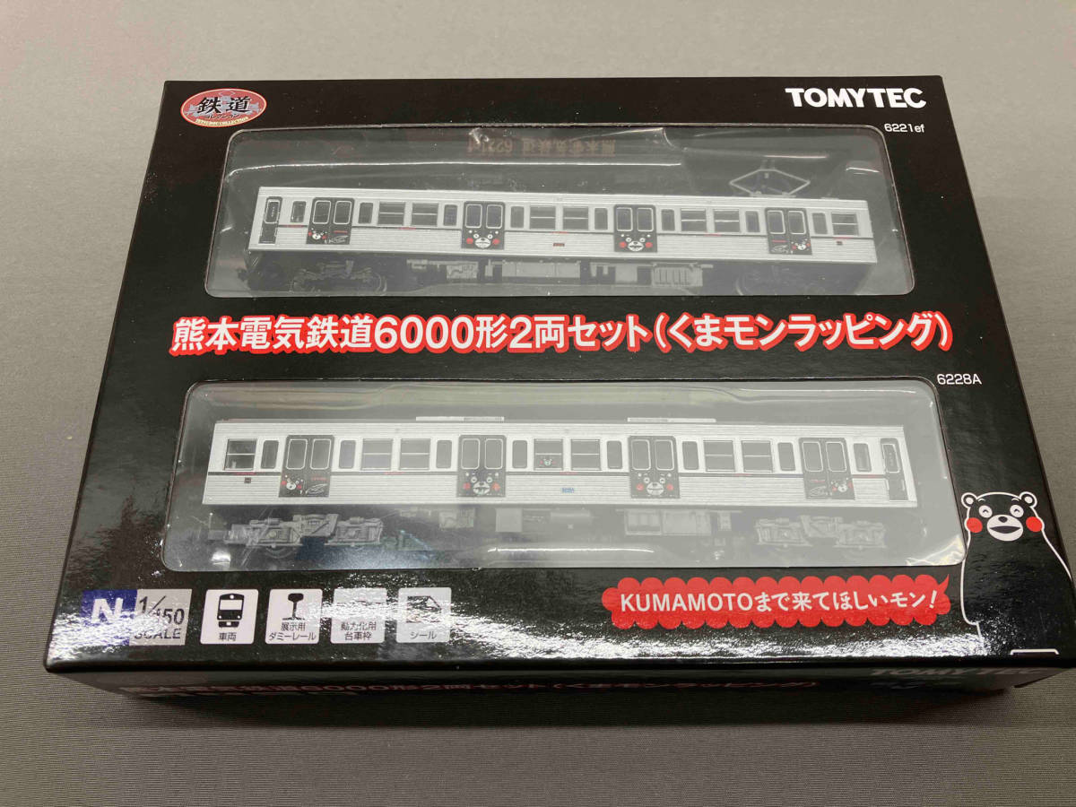 TOMYTEC 熊本電気鉄道6000形2両セット（くまモンラッピング）_画像1