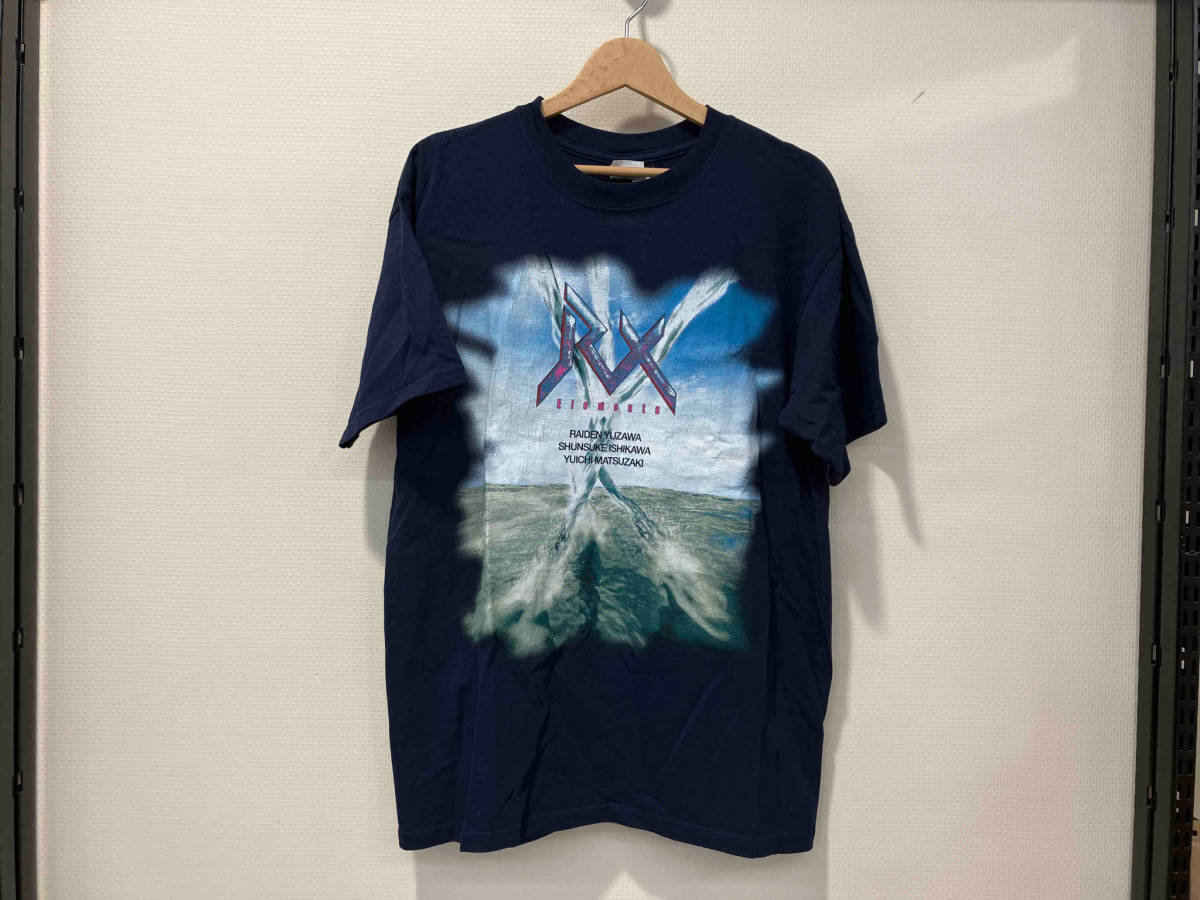 00s RX Elements 聖飢魔II 半袖Tシャツ L ネイビー 紺 コットン 綿 anvilボディ アルバムT ジャパンバンT オールド old 古着 背面色褪せ_画像1