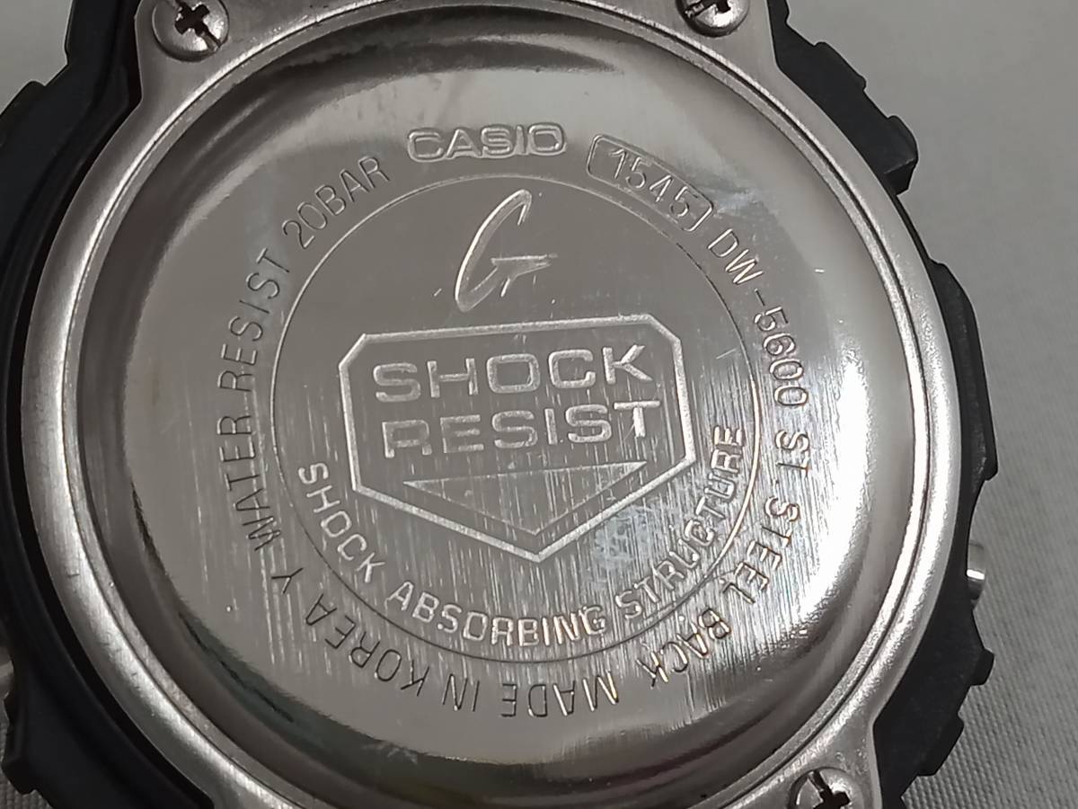 CASIO G-SHOCK G-RAVEN DW-5600BM-1ZJF 時計 カシオ ジーショック ワタリガラス デジタル クォーツ メンズ 腕時計_画像6